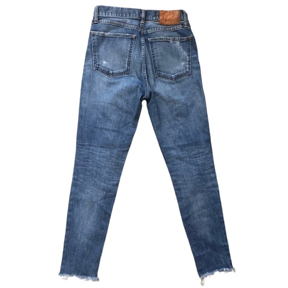 Moussy Vintage Hammond Skinny Jeans Distressed Raw Hem Denim Size 25 - Picture 9 of 14